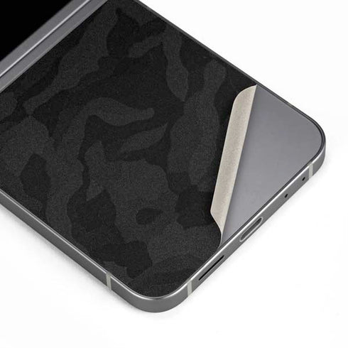 Black Shadow Camo Galaxy Z Flip6 Skin